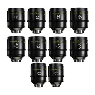 DZOFilm Arles FF/VV 14, 21, 25, 35, 40, 50, 75, 100, 135, 180mm Lens Set for Vista Vision (ARRI PL)